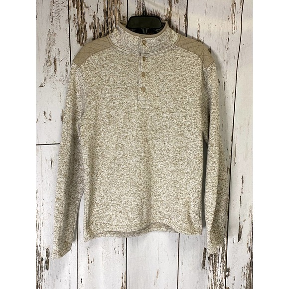 Goodfellow & Co Pullover Cream And Tan Sweater - Picture 1 of 3